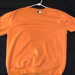Plain Orange Sweatshirt